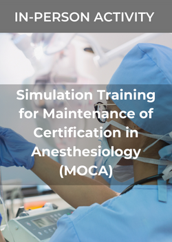 2023 Simulation Training for Maintenance of Certification in Anesthesiology (MOCA)-September Banner
